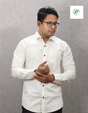 Men's white formal shirt