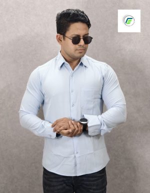 Men's Azureish white formal shirt