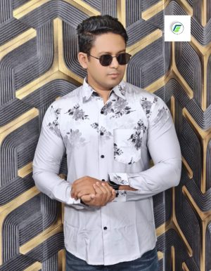 men's premium quality off-white printed shirt
